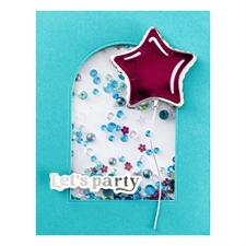 Simom Hurley & Spellbinders Hot Foil Plate - Birthday Sentiments